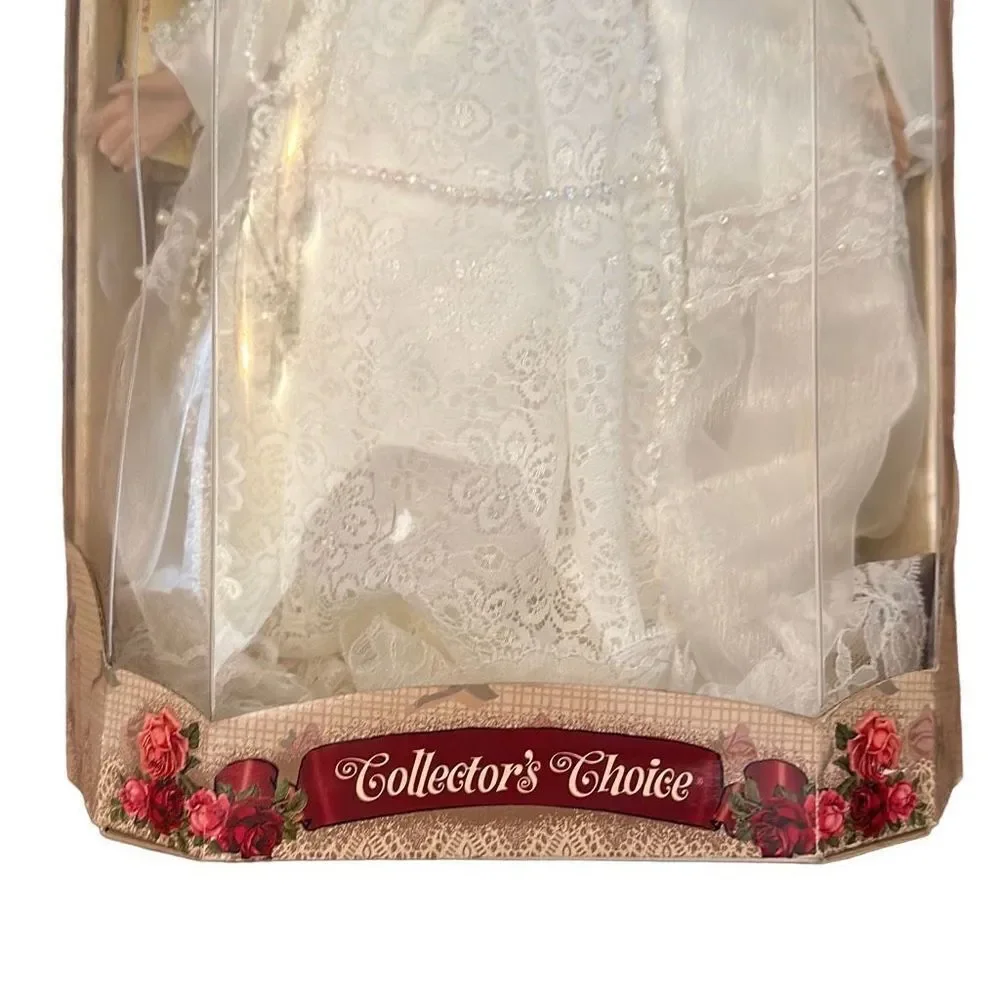 Collector's Choice Genuine Fine Bisque Porcelain Bride‎ Doll NIB